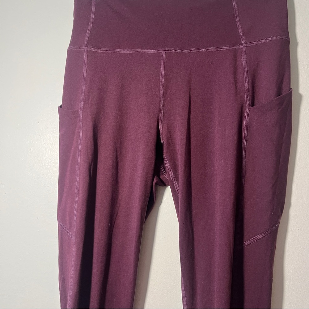 Purple High-Waisted Leggings